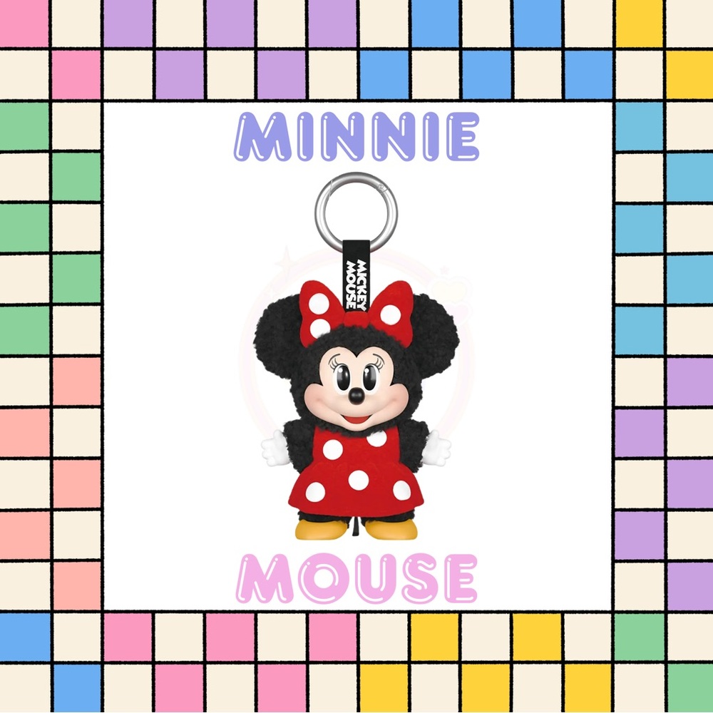 POP MART-MICKEY FAMILY CUTE TOGETHER KEYCHAIN-MINNIE